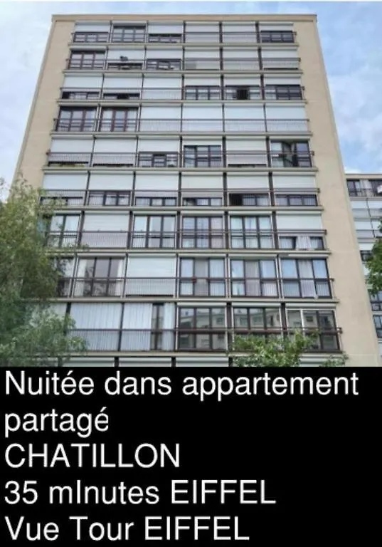 Chatillon Citea Express Chambre Chez L'Habitant Chatillon Metro Pour Nuitee Avec Acces Direct Paris Centre Et Espace Limite En Journee Paris Sans Nuitee Acces Limite 8H00-19H00 Pour Depot Bagages 0*,  France